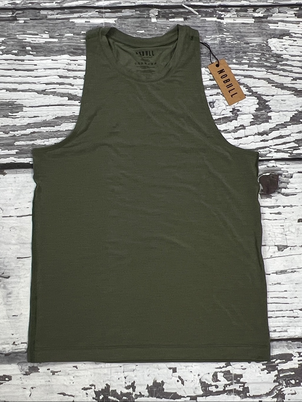 NO BULL - HIGH NECK OLIVE GREEN TANK - NWT - SIZE X-SMALL